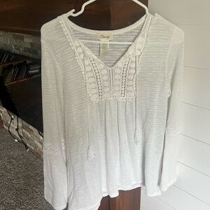 White sweater, very soft